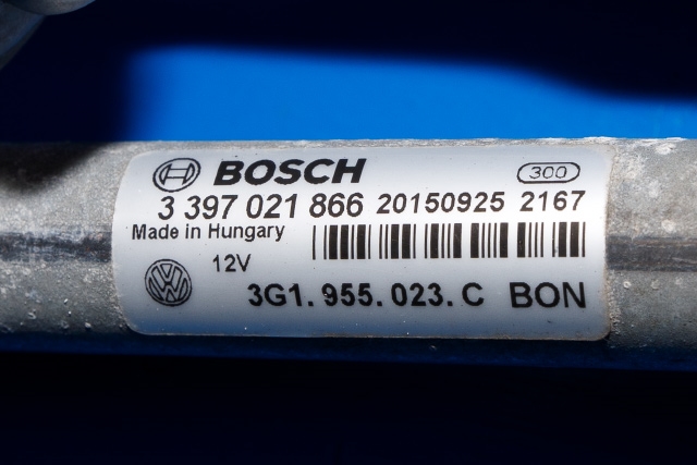 Viskermotor frontrute komplett m/overføring til VW Passat 2015-2019 (Fase 1) (B8) (B8) (VAG|3G1 955 023 C|3G1 955 119 A|)
