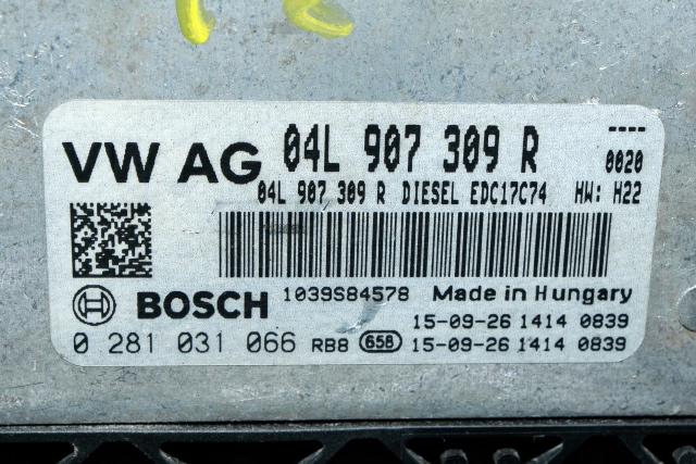 Styreenhet motor til VW Passat 2015-2019 (Fase 1) (B8) (B8) (BOSCH|0 281 031 066|04L 907 309 R|)