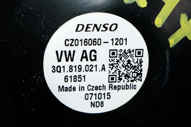 Varmeapparat motor til VW Passat 2015-2019 (Fase 1) (B8) (B8) (VAG|3Q1 819 021 A|)