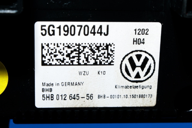 Varmeapparat betjening til VW Passat 2015-2019 (Fase 1) (B8) (B8) (VAG|5G1 907 044 J|)