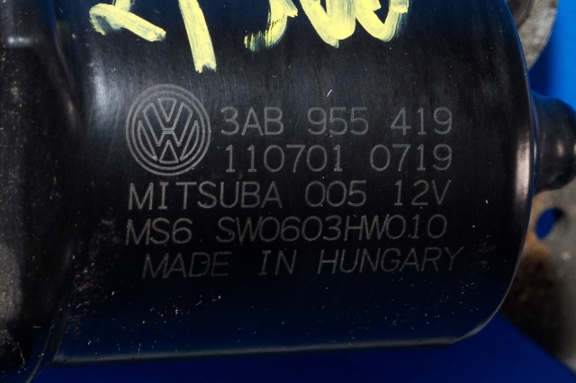 Viskermotor frontrute komplett m/overføring til VW Passat 2011-2015 (B7) (B7) (VAG|3AB 955 023|3AB 955 419|)