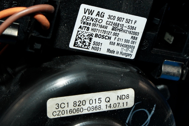 Varmeapparat motor til VW Passat 2011-2015 (B7) (B7) (VAG|3C1 820 015 Q|)