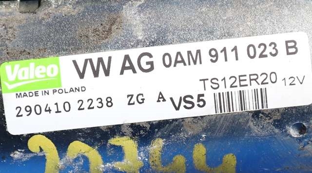 Starter til VW Golf VI 2008-2012 (VALEO|TS12ER20|0AM 911 023 B|)