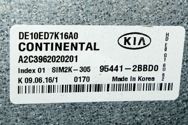 Styreenhet motor til Kia Niro 2016-2021  (KIA|95441-2BBD0|)