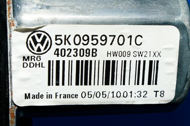 Ruteheis, kun motor, venstre foran til VW Golf VI 2008-2012  (VAG|5K0 959 701 C|)