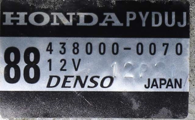 Starter diesel til Honda Civic 2012-2015 (Type IX, Fase 1)  (DENSO|438000-0070|PYDUJ|)