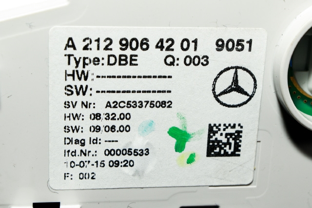Taklyspanel til Mercedes E-Klasse 2009-2013 (Fase 1) (W212) (W212) (MERCEDES|A 212 906 42 01|)