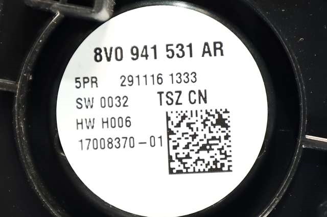 Bryter lys til Audi A3 2016-2020 (Type III, Fase 2)  (VAG|8V0 941 531 AR|)