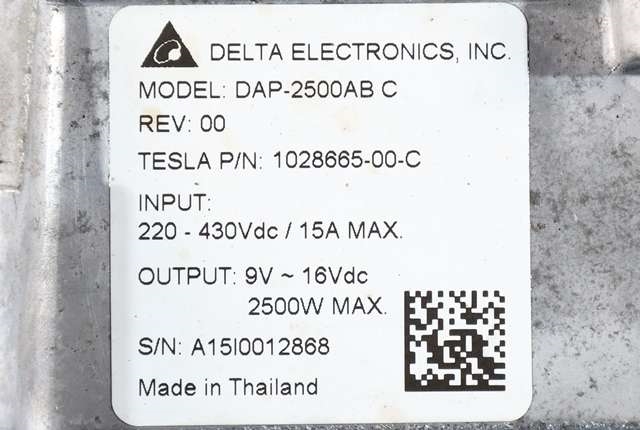 DCDC converter elbil til Tesla Model S 2013-2016 (Fase 1) (TESLA|1028665-00-C|)