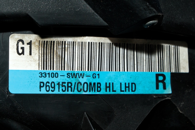 Frontlykt høyre xenon til Honda CR-V 2007-2012 (Type III)