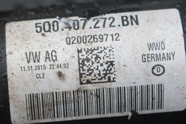 Drivaksel venstre foran, bensin/automat til Audi A3 2012-2016 (Type III, Fase 1)  (VAG|5Q0 407 272 BN|)
