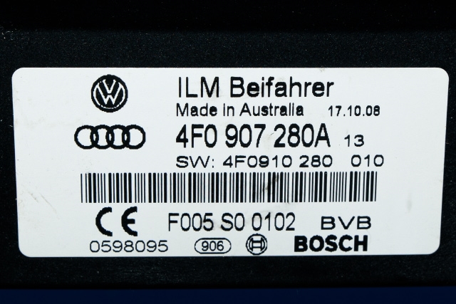 Styreenhet diverse til Audi A6 2008-2011 (Type III, Fase 2) (C6) (C6) (VAG|4F0 907 280 A|)