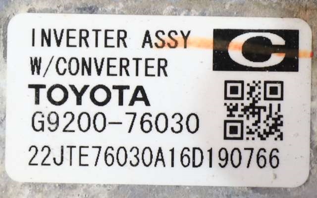 Inverter hybrid til Toyota Auris 2015-2019 (Type II, Fase 2)  (TOYOTA|G9200-76030|)