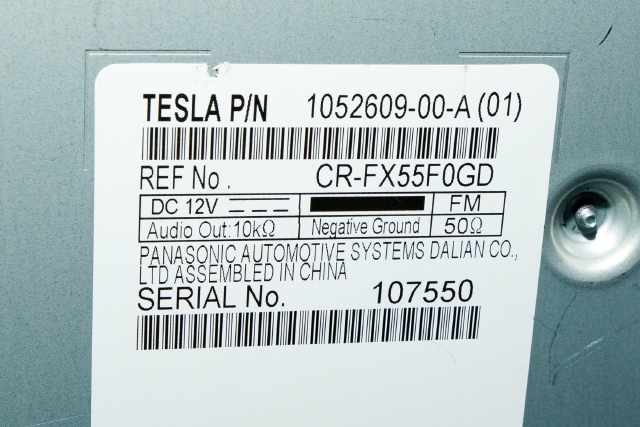 Bilstereo til Tesla Model S 2013-2016 (Fase 1)  (TESLA|1052609-00-A|)