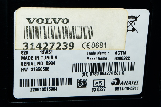 Styreenhet diverse til Volvo V40 2012-2019  (VOLVO|31427239|)