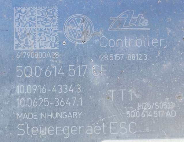 ABS sentral til VW Golf VII 2017-2020 (Fase 2)  (VAG|5Q0 614 517 CF|)