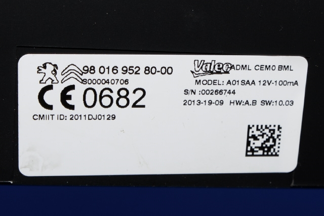 Styreenhet diverse til Peugeot 308 2013-2021 (Type II)  (PEUGEOT|98 016952 80|)