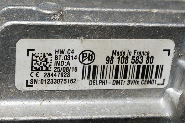 Styreenhet start/stopp til Toyota Proace 2016-->> (Type II)  (PSA|98 108583 80|)