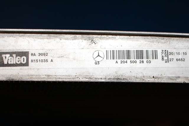 Radiator (automat gir) til Mercedes E-Klasse, Coupe/Cab 2009-2013 (Fase 1) (C207) (C207) (VALEO|M151035 A|A 204 500 28 03|)