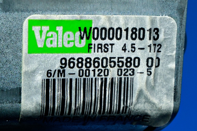 Viskermotor bakrute til Peugeot 508 2014-2018 (Type I, Fase 2)  (VALEO|W000018013|96 886055 80|)