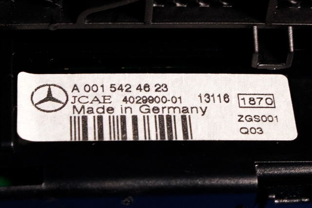 Instrument diverse til Mercedes E-Klasse, Coupe/Cab 2013-2017 (Fase 2) (C207) (C207) (MERCEDES|A 001 542 46 23|)