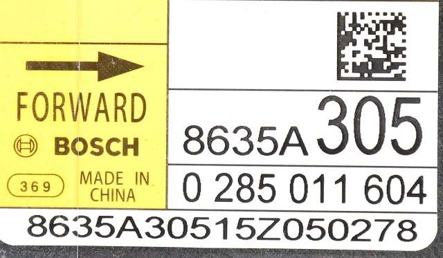 Styreenhet airbag hovedsensor til Mitsubishi Outlander 2015-->> (Type III, Fase 2) (BOSCH|0 285 011 604|8635A305|)