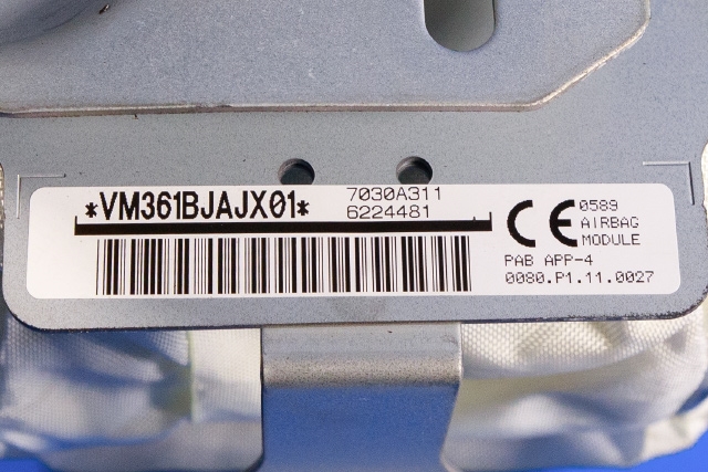 Airbag passasjer til Mitsubishi Outlander 2015-->> (Type III, Fase 2)  (MITSUBISHI|7030A311|)