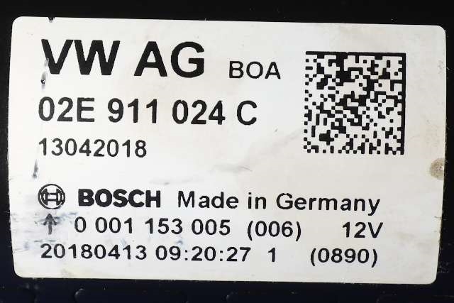 Starter diesel til VW Caddy 2015-2020 (Type III, Fase 3)  (BOSCH|0 001 153 005|02E 911 024 C|)