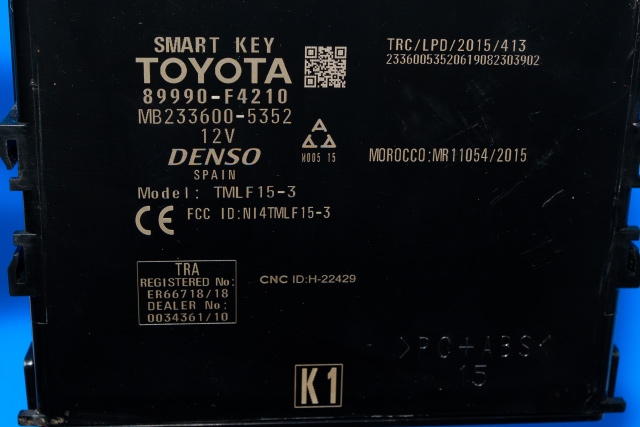 Styreenhet nøkkelfri/keyless til Toyota C-HR 2016-->>  (TOYOTA|89990-F4210|)