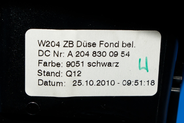 Dashbord friskluftdyse til Mercedes E-Klasse, Coupe/Cab 2009-2013 (Fase 1) (C207) (C207) (MERCEDES|A 204 830 09 54|)
