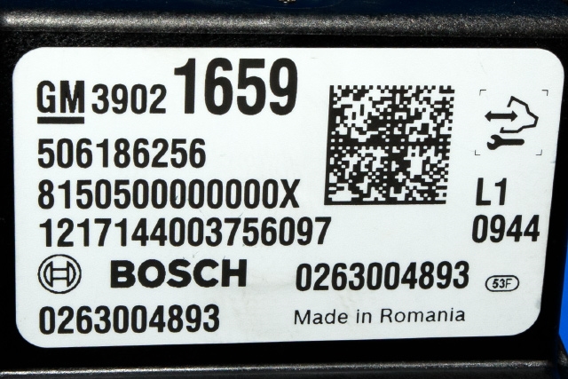Styreenhet parkering til Opel Mokka X 2016-2019 (Type I, Fase 2) (BOSCH|0 263 004 893|39 021 659|)
