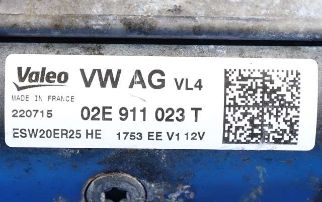 Starter diesel til VW Passat 2015-2019 (Fase 1) (B8) (B8) (VALEO|ESW20ER25|02E 911 023 T|)