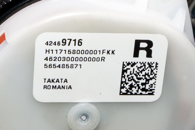 Sikkerhetsbelte bak høyre til Opel Mokka X 2016-2019 (Type I, Fase 2)  (GM|42 469 716|)