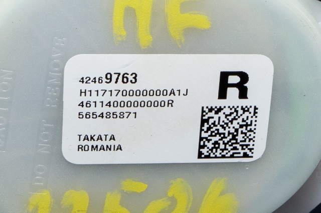 Sikkerhetsbelte foran høyre til Opel Mokka X 2016-2019 (Type I, Fase 2)  (GM|42 469 763|)