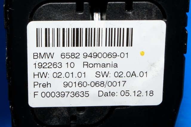 Bilstereo navigasjon betjeningspanel til BMW i3 2013-2022  (BMW|9 490 069|)