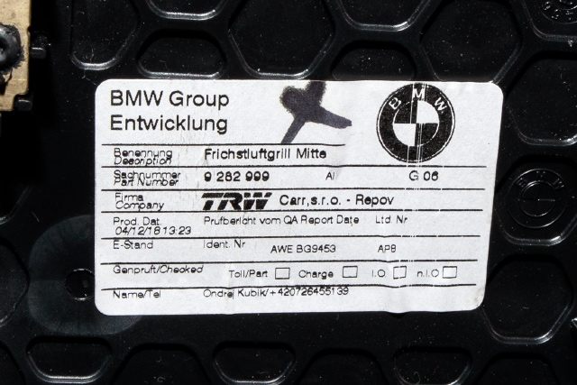 Varmeapparat betjening til BMW i3 2013-2022  (HELLA|5HB 011 230-07|9 379 121|)