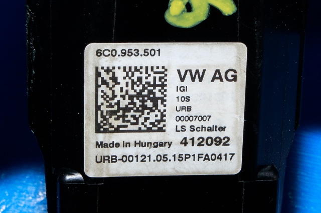 Bryter combi til VW Polo 2014-2017 (Type V, Fase 2) (VAG|6C0 953 501|)