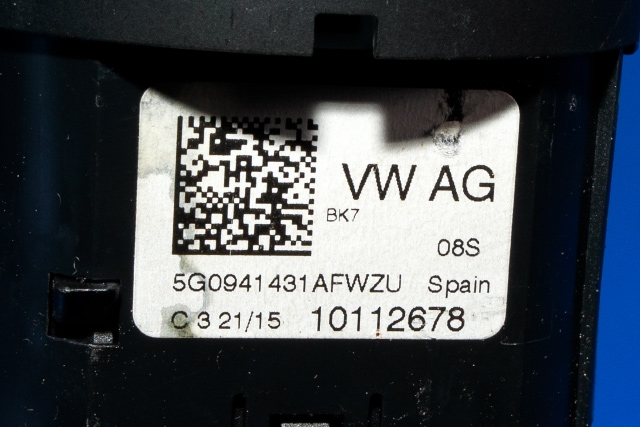 Bryter lys til VW Polo 2014-2017 (Type V, Fase 2)  (VAG|5G0 941 431 AF|)