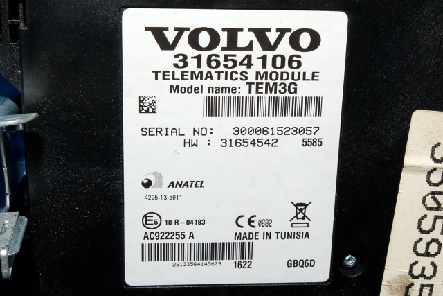Styreenhet diverse til Volvo XC60 2014-2017 (Type I, Fase 2) (VOLVO|31654106|)