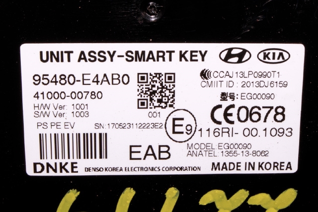 Styreenhet nøkkelfri/keyless til Kia Soul 2014-2019 (Type II)  (KIA|95480-E4AB0|)