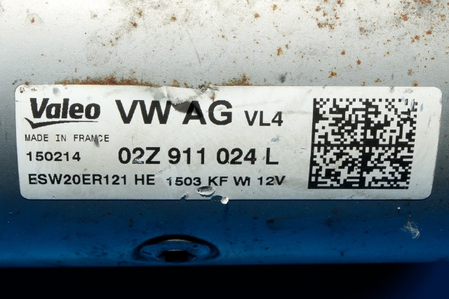 Starter diesel til Audi A3 2012-2016 (Type III, Fase 1) (VALEO|ESW20ER121|02Z 911 024 L|)