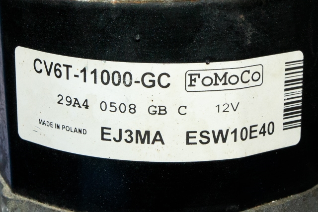 Starter til Ford Fiesta 2013-2017 (Type VI, Fase 2) (FORD|CV6T-11000-GC|)