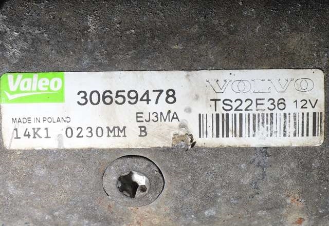 Starter diesel til Volvo V60 2010-2013 (Type I, Fase 1) (VALEO|TS22E36|30659478|)