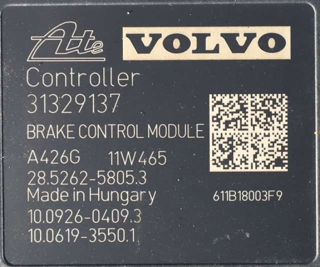ABS sentral til Volvo V60 2010-2013 (Type I, Fase 1)  (VOLVO|P31329137|)