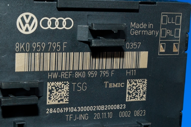 Styreenhet dør høyre bak til Audi Q5 2008-2012 (Type I, Fase 1) (VAG|8K0 959 795 F|)