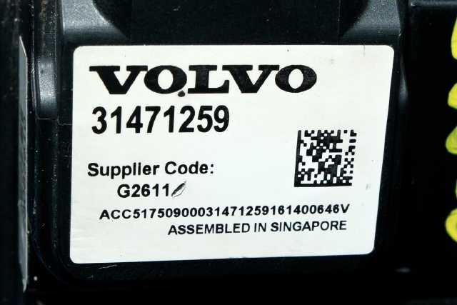 Sensor radar til Volvo XC60 2014-2017 (Type I, Fase 2) (VOLVO|31471259|)