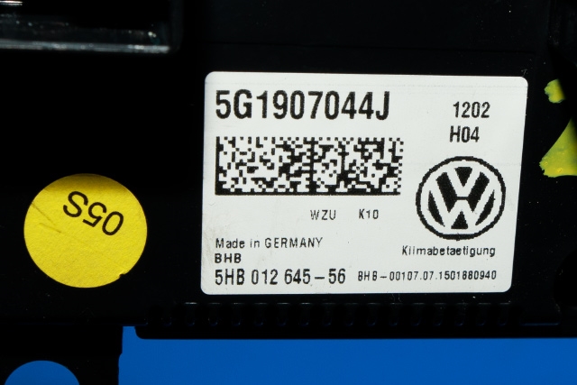 Varmeapparat betjening til VW Passat 2015-2019 (Fase 1) (B8) (B8) (VAG|5G1 907 044 J|)