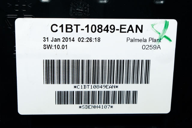 Instrumentpanel til Ford Fiesta 2013-2017 (Type VI, Fase 2)  (FORD|C1BT-10849-EAN|)