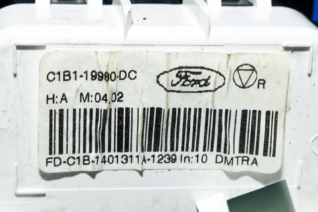 Varmeapparat betjening til Ford Fiesta 2013-2017 (Type VI, Fase 2) (FORD|C1B1-19980-DC|)