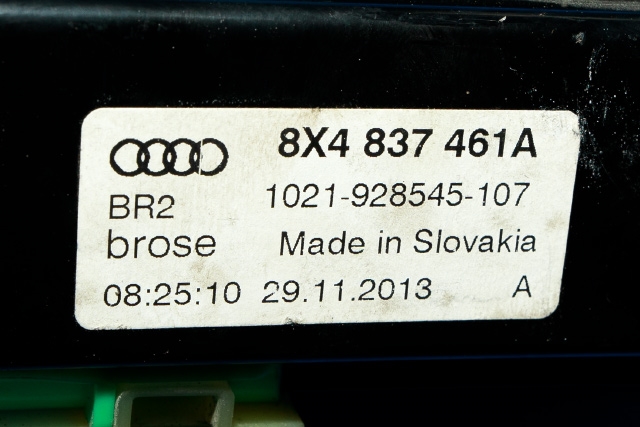 Ruteheis venstre foran til Audi A1 2010-2014 (Type I, Fase 1)  (VAG|8X4 837 461 A|8K0 959 801 C|)